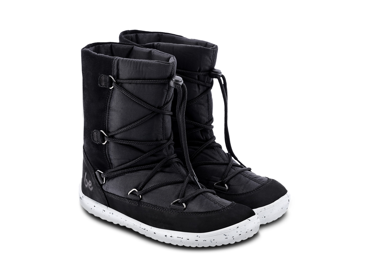 Zapatos de invierno para niño barefoot  Be Lenka Snowfox Kids 2.0 - Black.