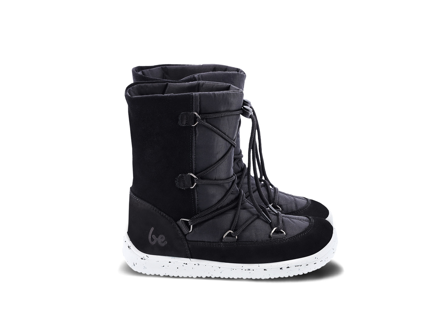 Zapatos de invierno para niño barefoot  Be Lenka Snowfox Kids 2.0 - Black.