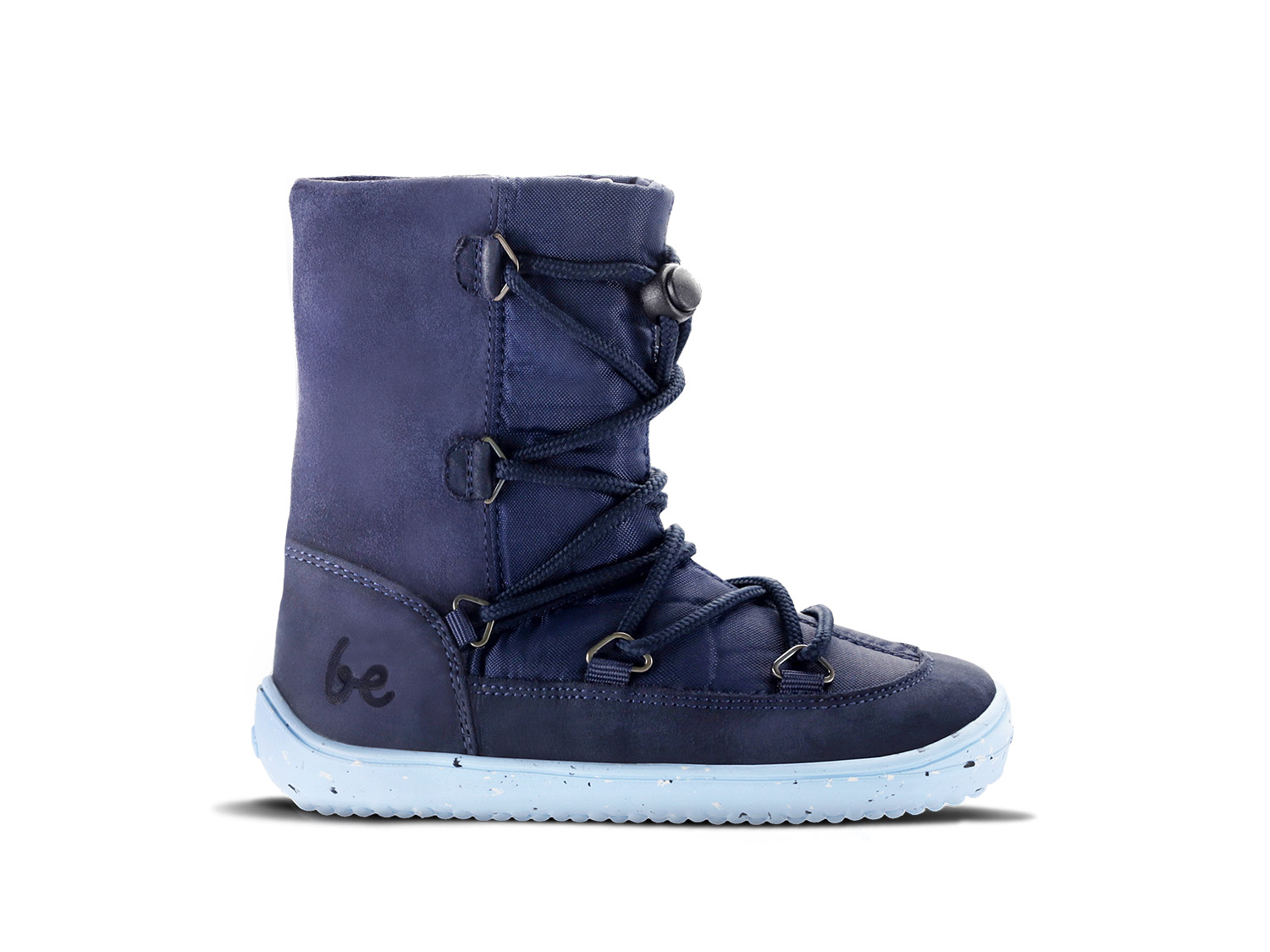 Zapatos de invierno para niño barefoot  Be Lenka Snowfox Kids 2.0 - Dark & Light Blue.