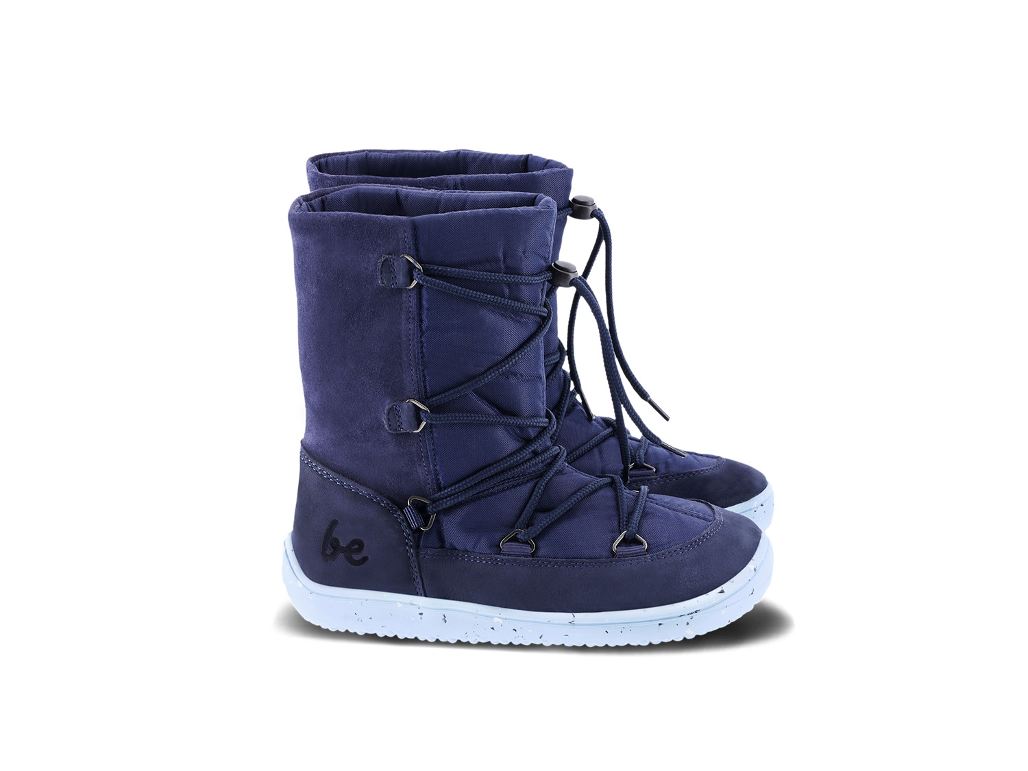 Zapatos de invierno para niño barefoot  Be Lenka Snowfox Kids 2.0 - Dark & Light Blue.