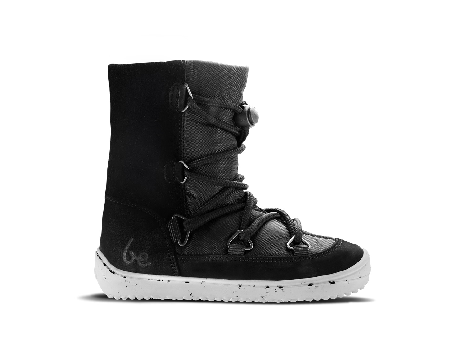 Zapatos de invierno para niño barefoot  Be Lenka Snowfox Kids 2.0 - Black.