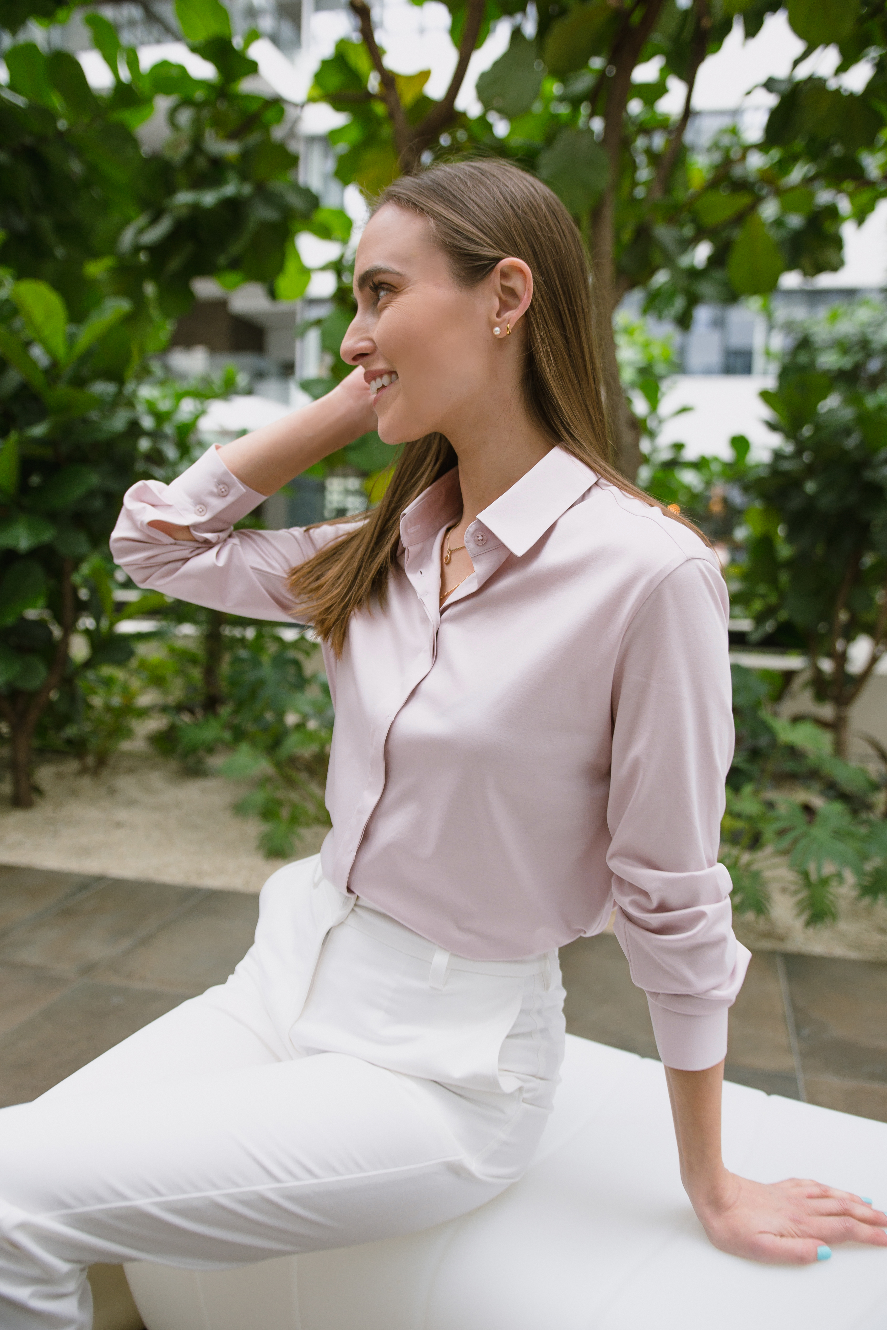 Camisa de mujer Be Lenka Essentials - Powder Pink.