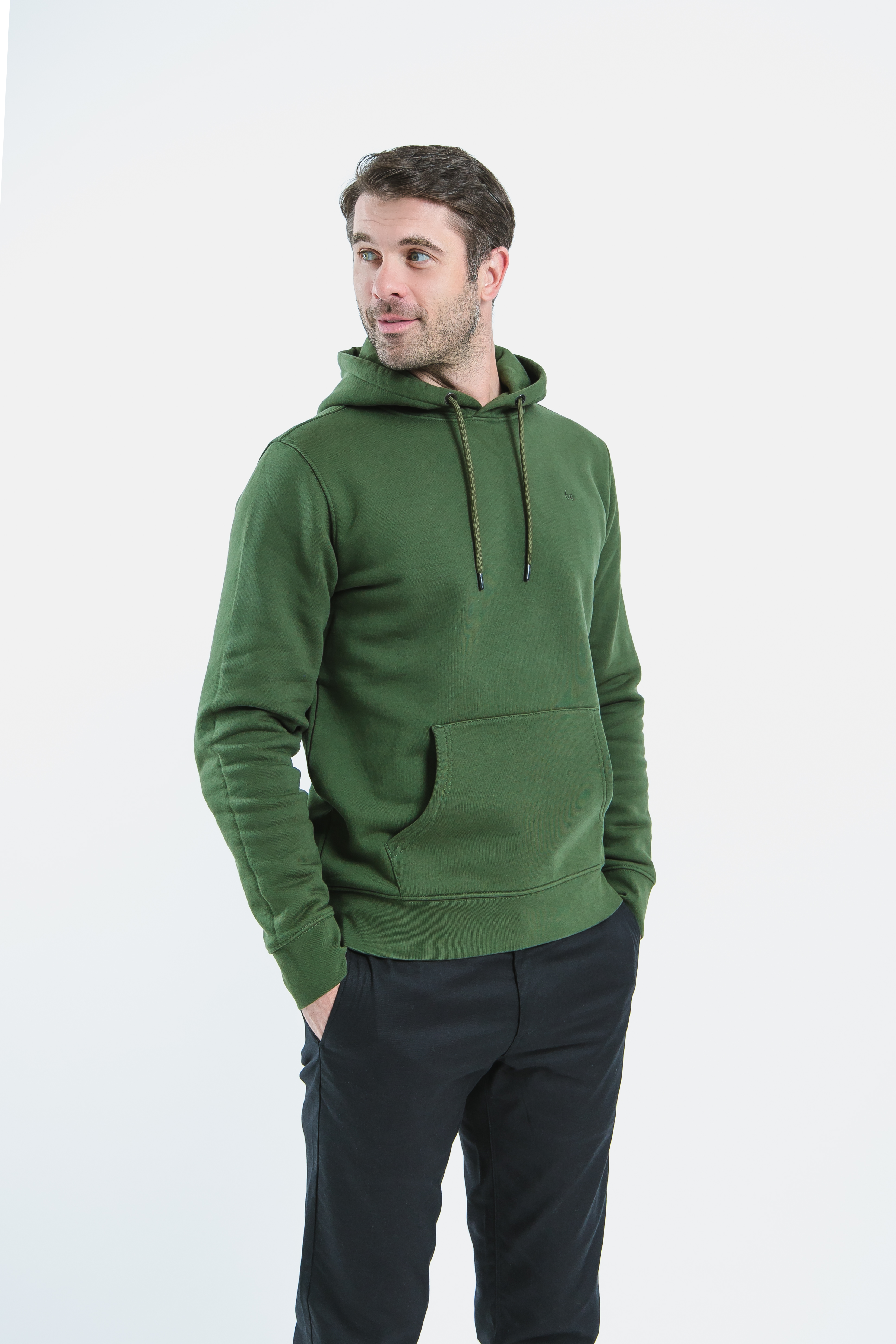 Sudadera de hombre con capucha Be Lenka Essentials - Dark Green.