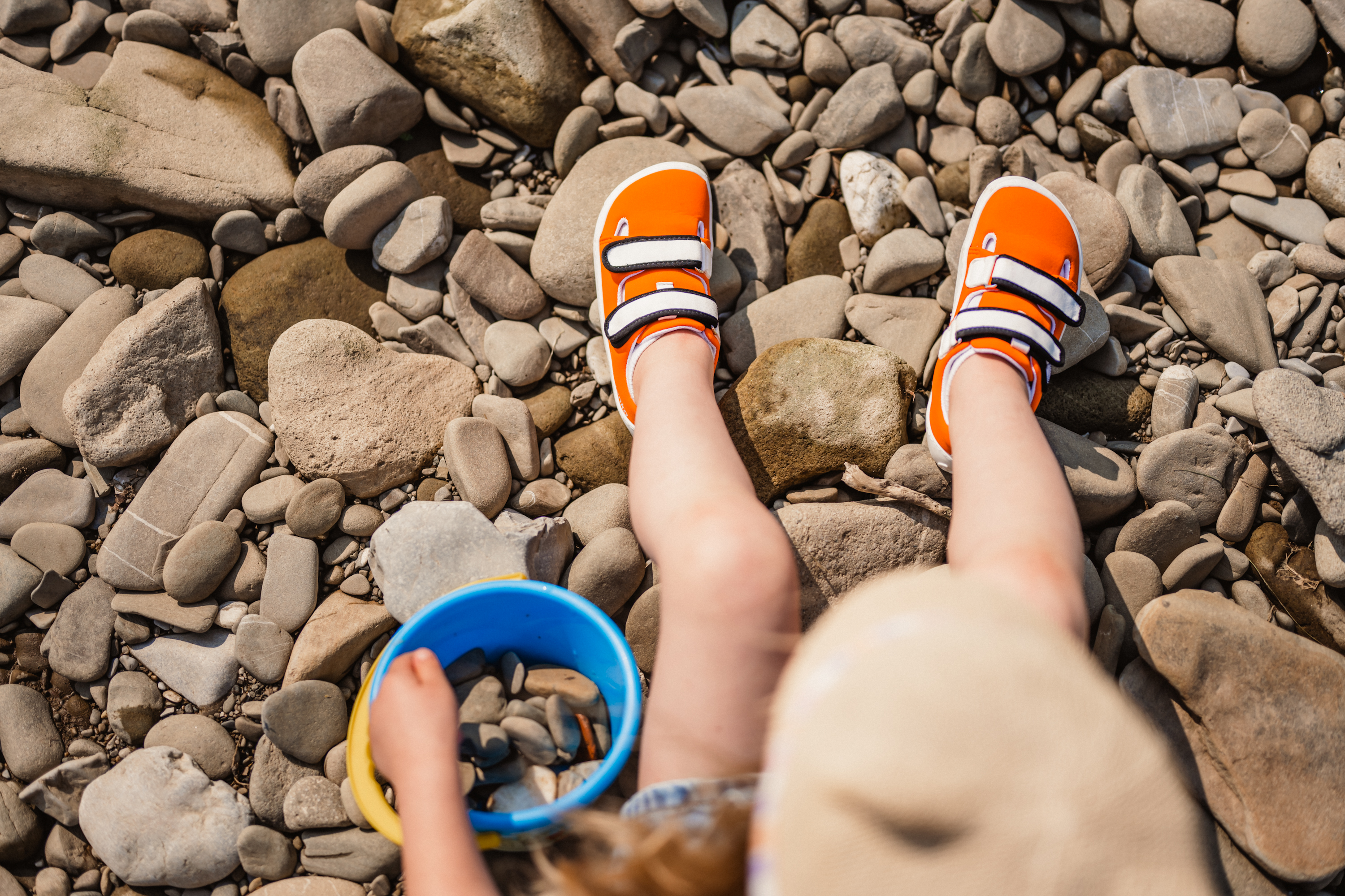 Barefoot zapatillas de niños Be Lenka Seasiders - Orangy.