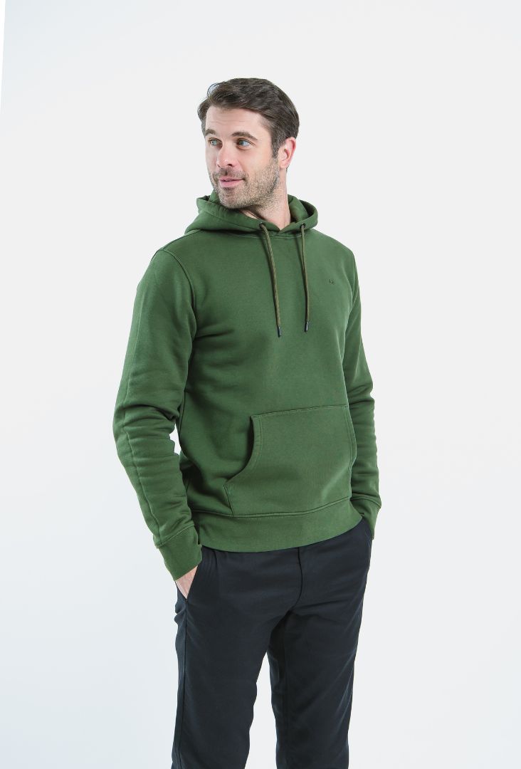 Sudadera de hombre con capucha Be Lenka Essentials - Dark Green.