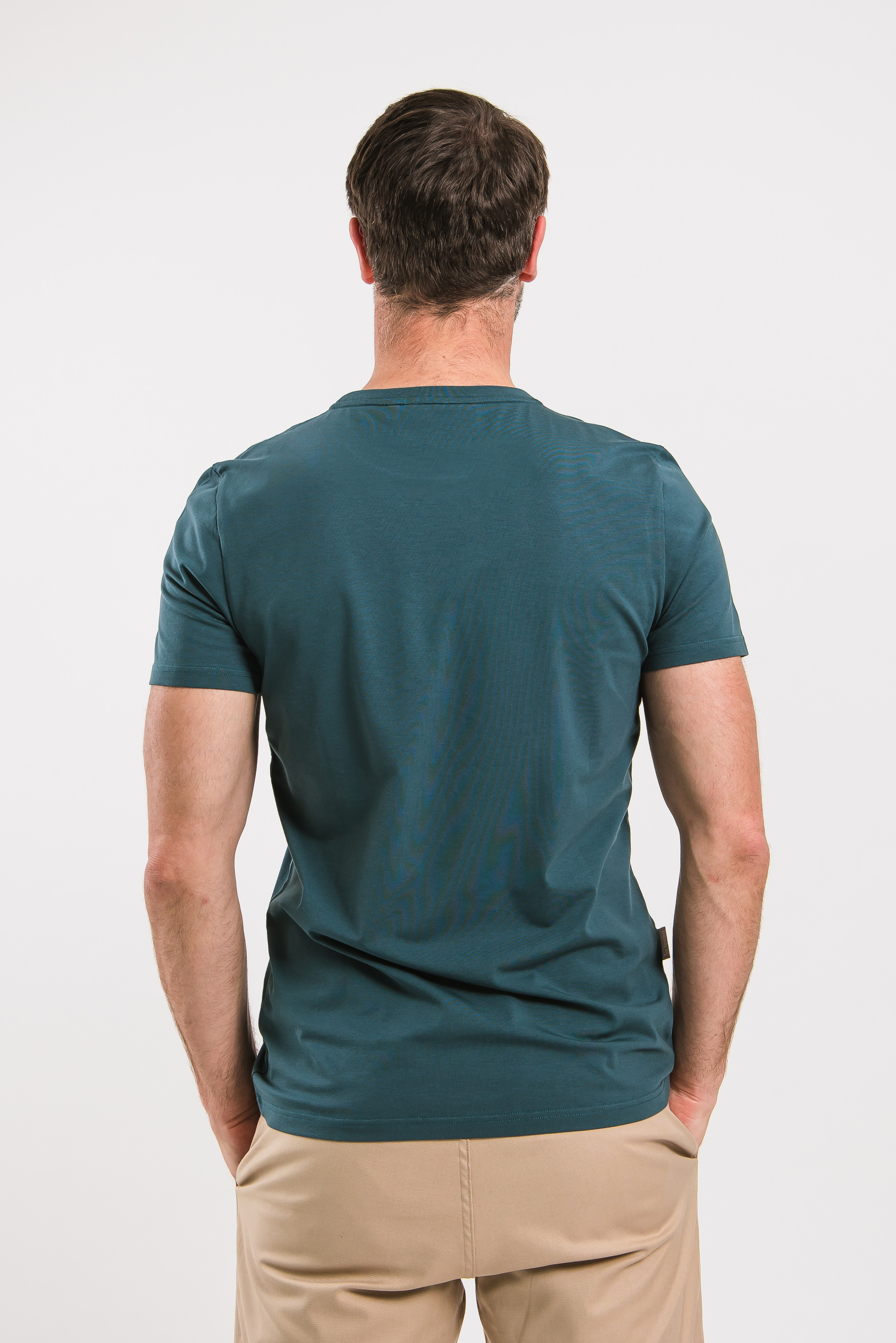 Camiseta de hombre con cuello redondo Be Lenka Essentials - Deep Ocean Blue.