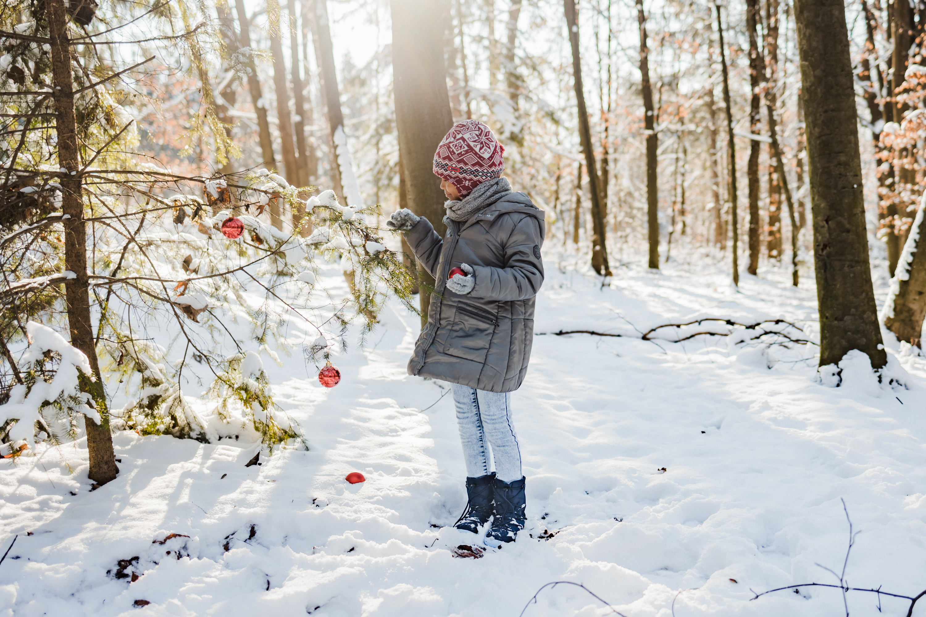 Zapatos de invierno para niño barefoot  Be Lenka Snowfox Kids 2.0 - Dark & Light Blue.