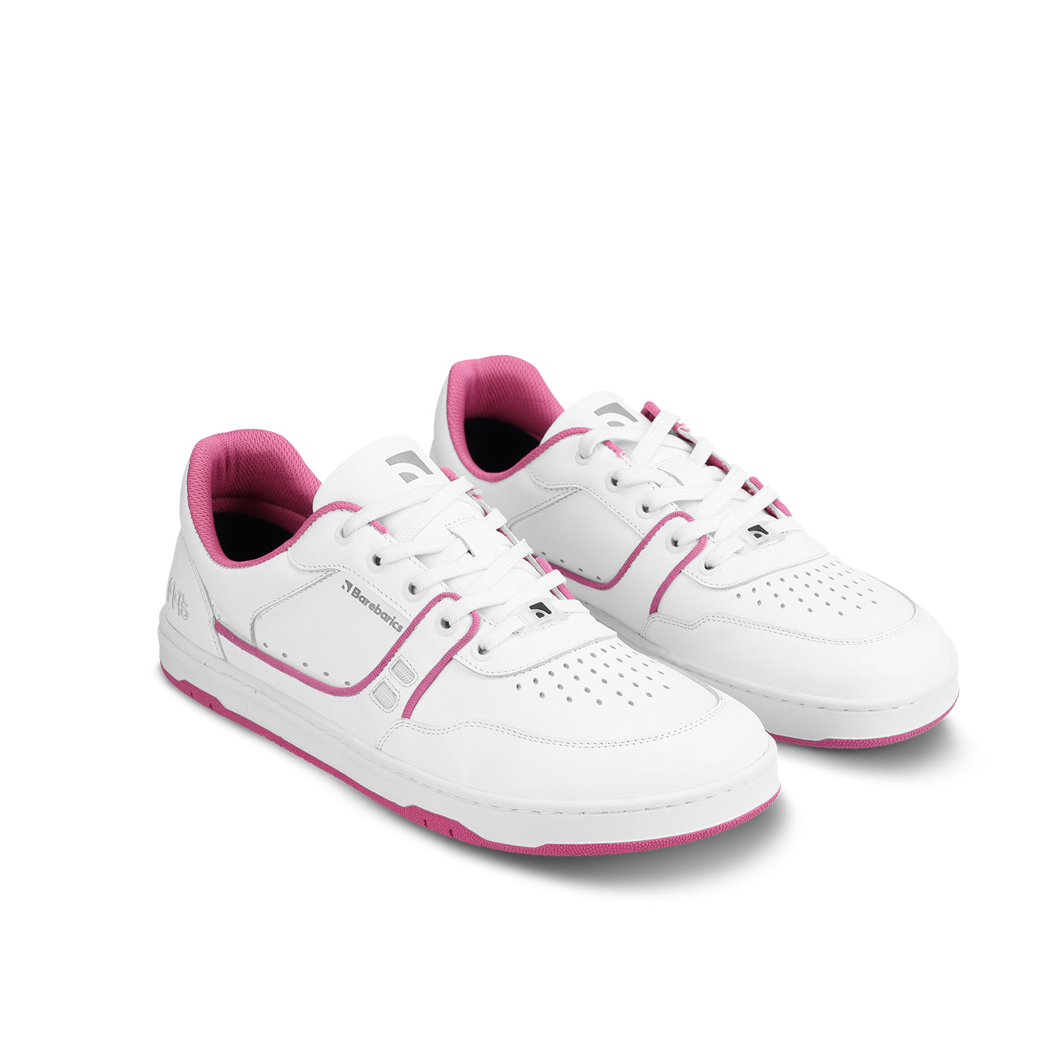 Barefoot Sneakers Barebarics Arise - White & Raspberry Pink.
    La parte superior está hecha de cuero nappa lisa de primera calidad.
Propiedades de Barefoot:
    Forma anatómica - El calzado respeta la forma de los pies.
Más información:
    calzado de calle    diseño urbano moderno    diseñado y hecho a mano en la Unión Europea con materiales locales y sostenibles    excelente durabilidad y estabilidad del color de los materiales    disponible en tallas: 36 - 47 (según la medida europea)