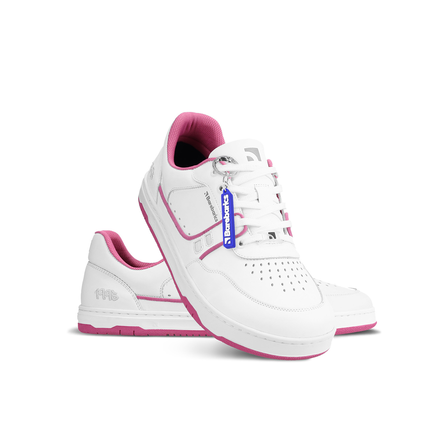 Barefoot Sneakers Barebarics Arise - White & Raspberry Pink.
    La parte superior está hecha de cuero nappa lisa de primera calidad.
Propiedades de Barefoot:
    Forma anatómica - El calzado respeta la forma de los pies.
Más información:
    calzado de calle    diseño urbano moderno    diseñado y hecho a mano en la Unión Europea con materiales locales y sostenibles    excelente durabilidad y estabilidad del color de los materiales    disponible en tallas: 36 - 47 (según la medida europea)