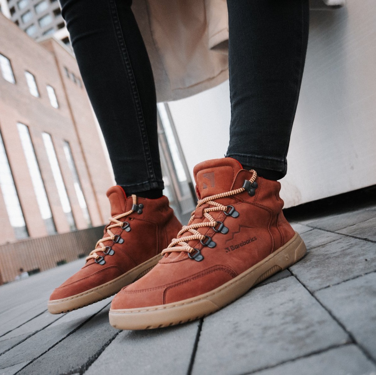 Barefoot Sneakers Barebarics Element - Clay Red.