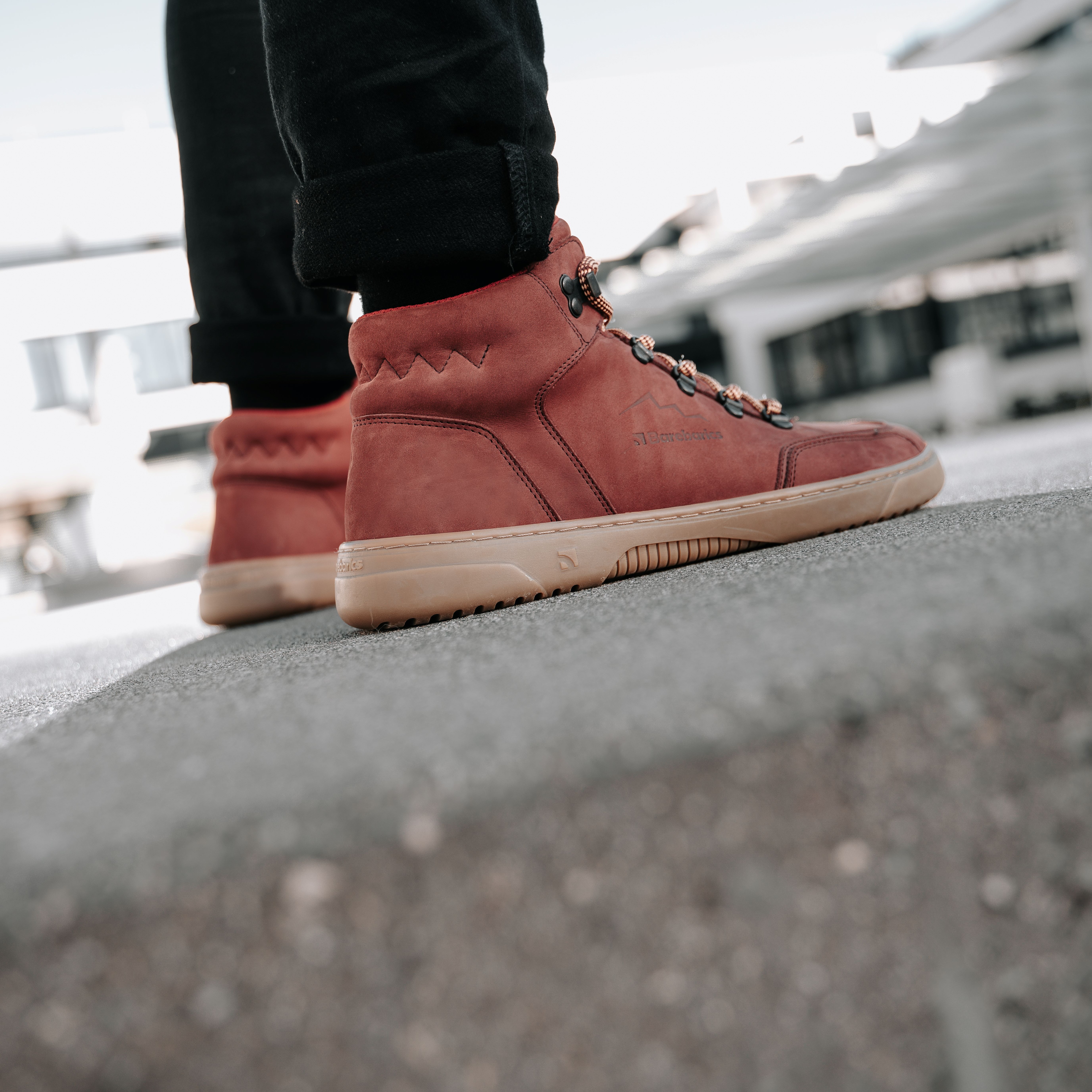 Barefoot Sneakers Barebarics Element - Clay Red.