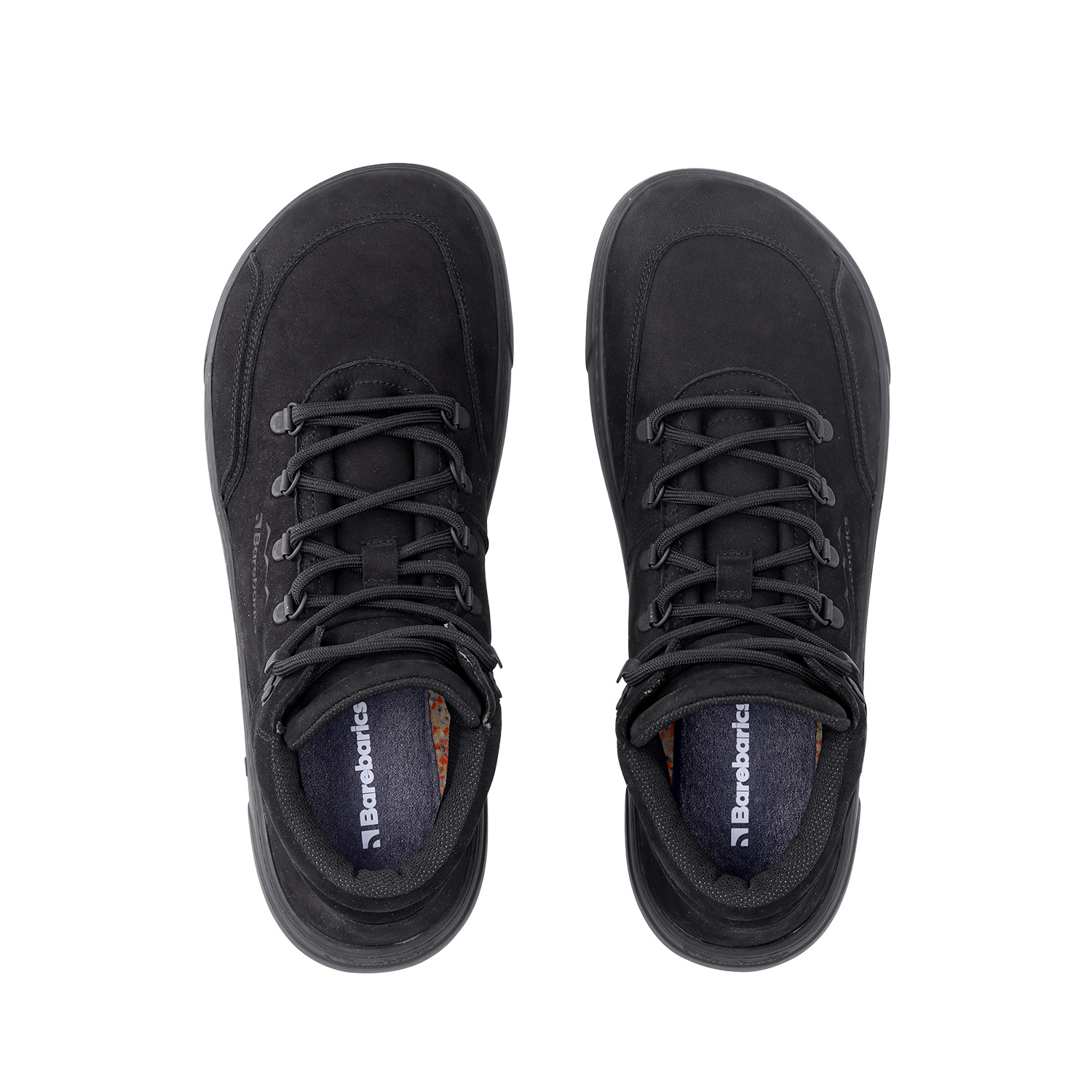 Barefoot Sneakers Barebarics Element - All Black.
Las zapatillas Barebarics se fabrican mediante procesos que minimizan el impacto en el medio ambiente.
  La parte superior está fabricada en cuero nobuk con tratamiento hidrofóbico que repele muy bien el agua.


Atributos del calzado “barefoot”
    Forma anatómica - La zapatilla respeta la forma del pie.

Más información
calzado de callediseño urbano modernodiseñado y hecho a mano en la Unión Europea con el uso de materiales sostenibles localesexcelente durabilidad y solidez del color de los materialesTecnología Dermodry Coolmax® para la eliminación continua de la humedaddisponibles en tallas: 36 - 47 (según medida europea)