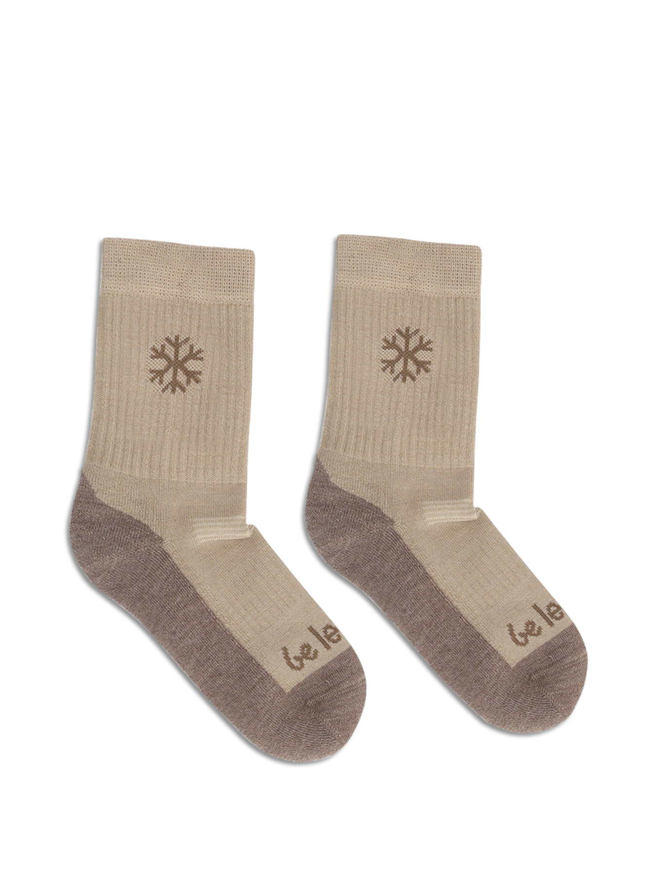 Barefoot calcetines de niños Be Lenka Kids - Crew - Merino Wool - Beige