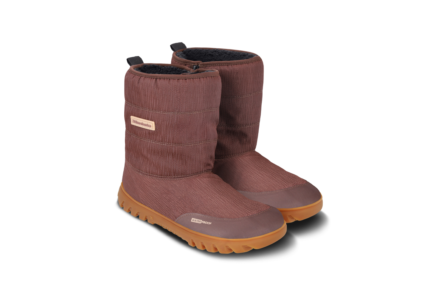 Zapatos de invierno barefoot Barebarics PolarStride - Copper Brown.