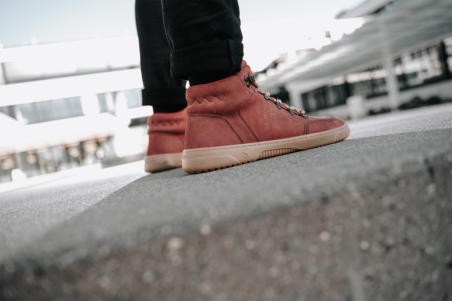 Barefoot Sneakers Barebarics Element - Clay Red.