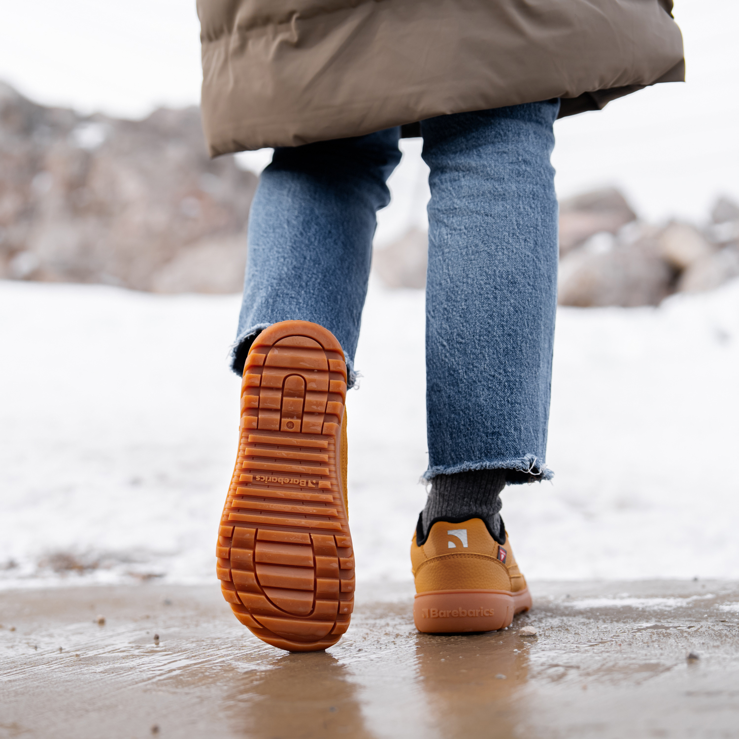 Barefoot Sneakers Barebarics Zing Frost - Light Caramel.