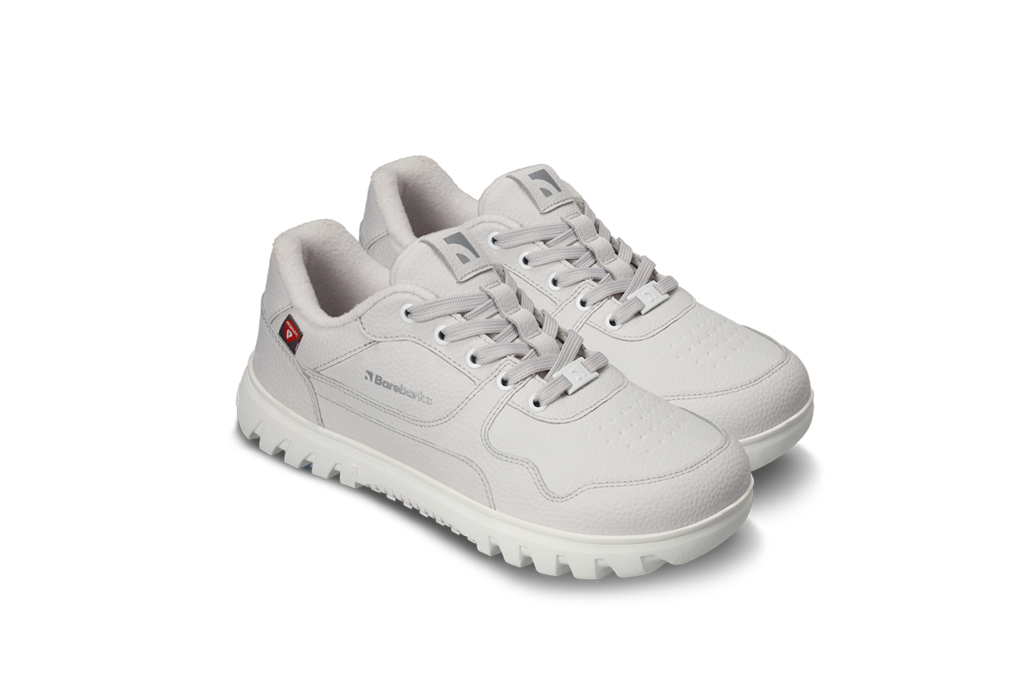 Barefoot Sneakers Barebarics Zing Frost - Light Grey & White.