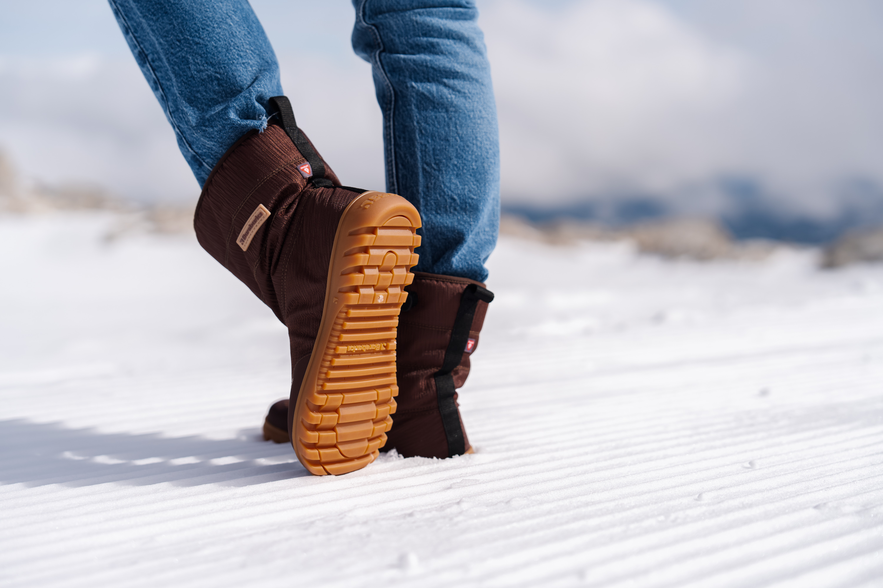 Zapatos de invierno barefoot Barebarics PolarStride - Copper Brown.