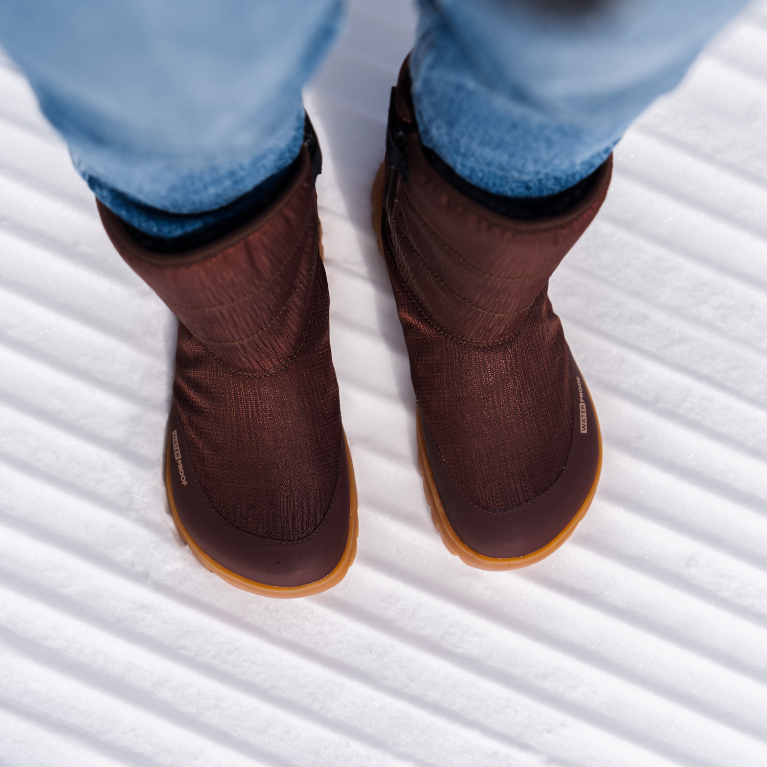 Zapatos de invierno barefoot Barebarics PolarStride - Copper Brown.