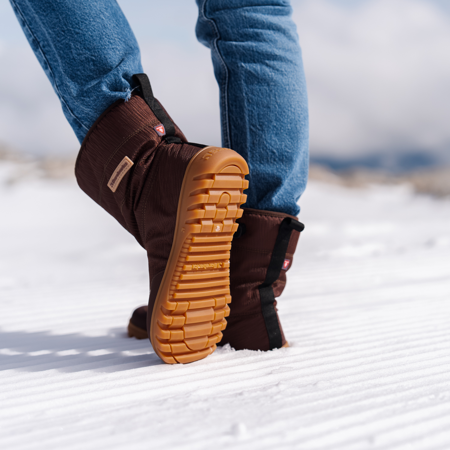 Zapatos de invierno barefoot Barebarics PolarStride - Copper Brown.