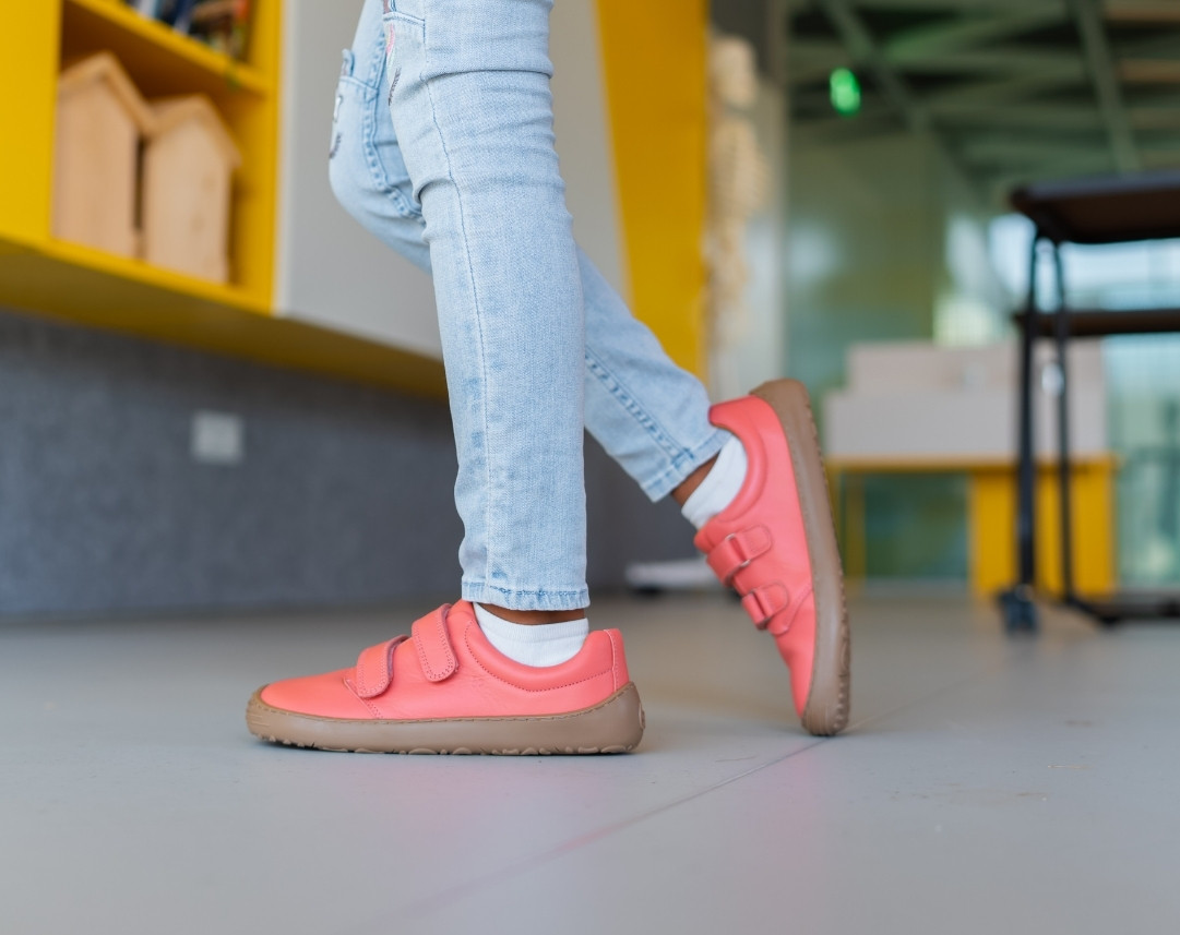 Zapatos barefoot de niños Be Lenka Bounce - Coral Pink.