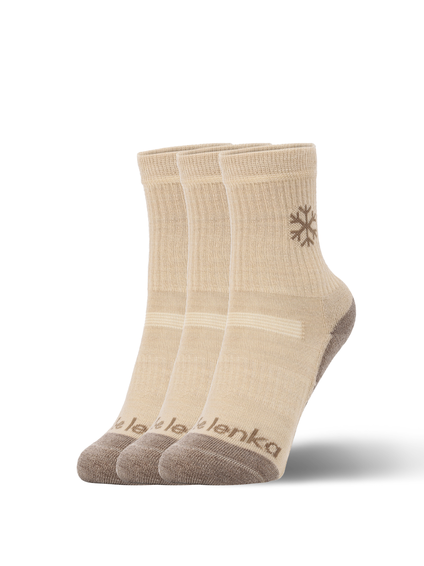 Barefoot calcetines de niños Be Lenka Kids - Crew - Merino Wool - Beige - 3 pack