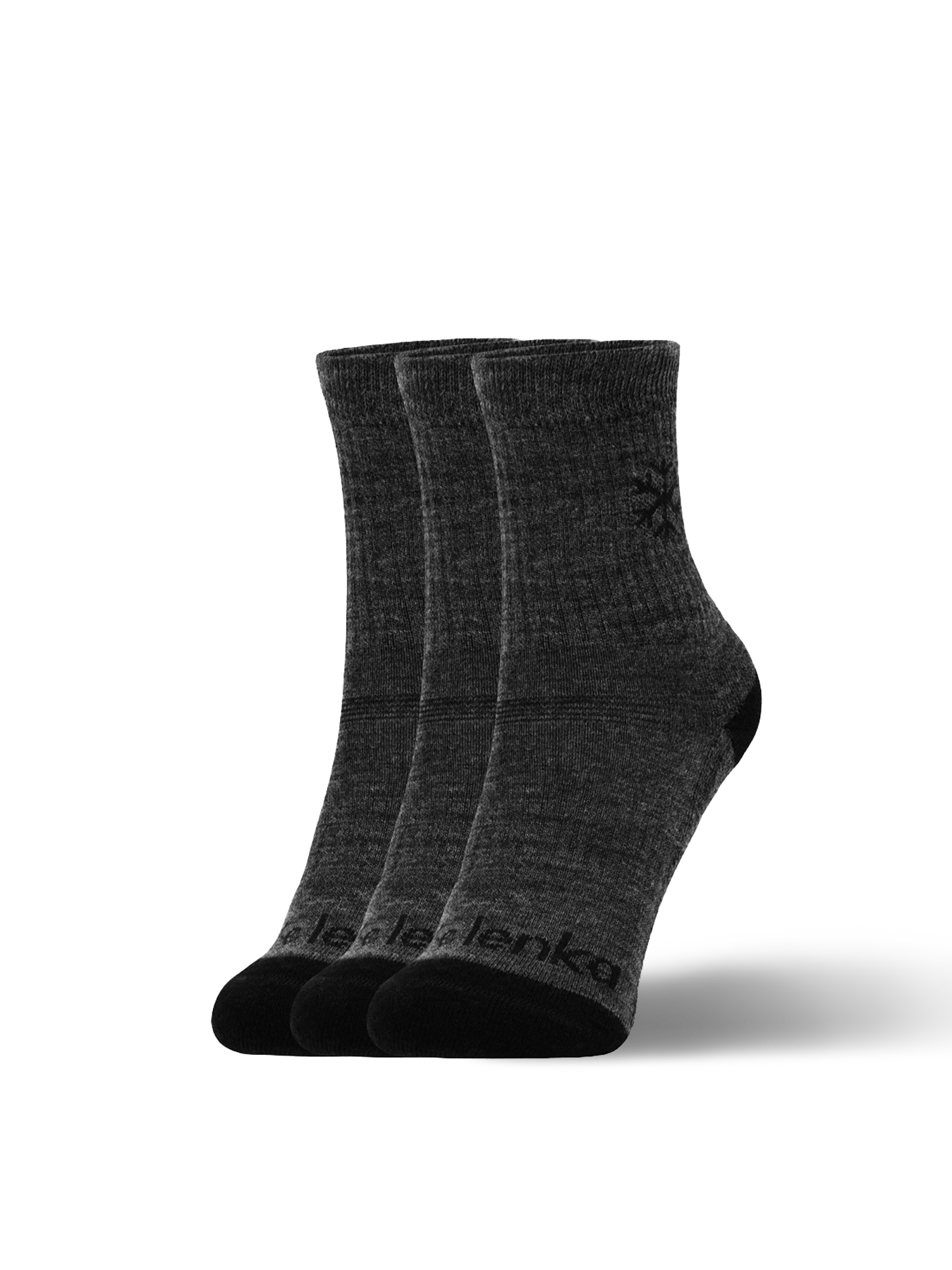 Barefoot calcetines de niños Be Lenka Kids - Crew - Merino Wool - Grey - 3 pack